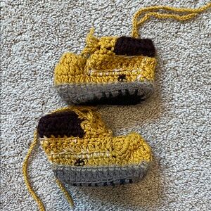 “Timberland” Crochet Baby Booties